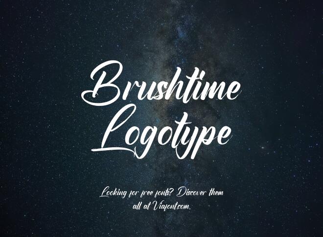 Brushtime Logotype Font
