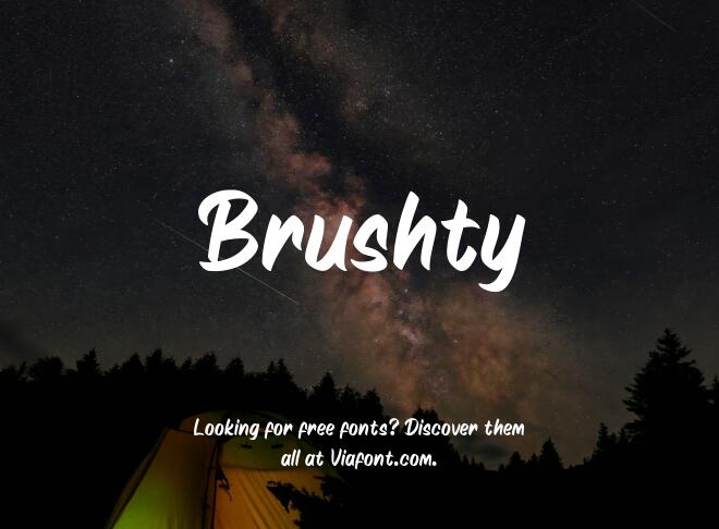 Brushty Font