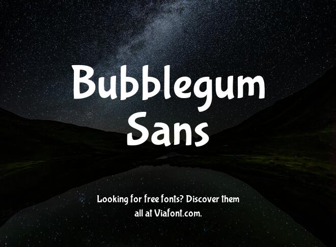 Bubblegum Sans Font