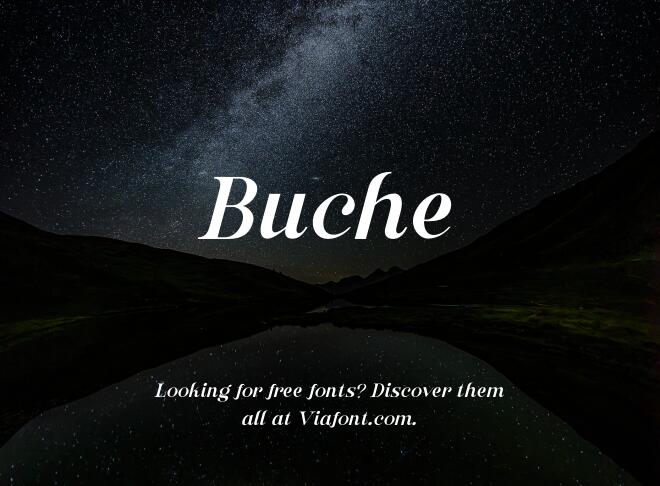 Buche Font