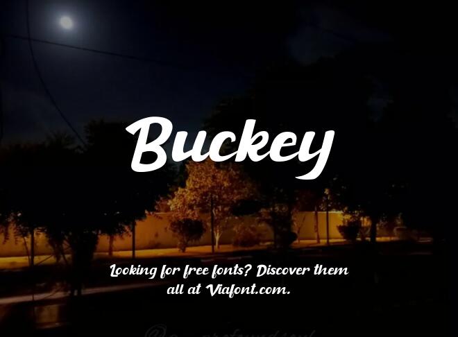 Buckey Font