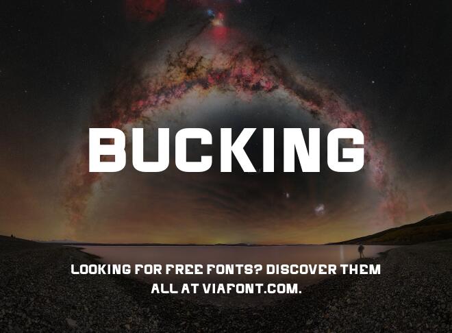 Bucking Font