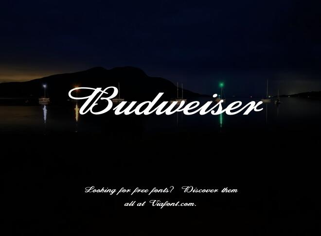 Budweiser Font