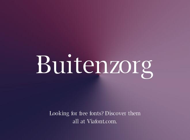 Buitenzorg Font