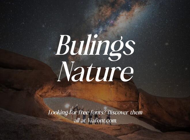 Bulings Nature Font