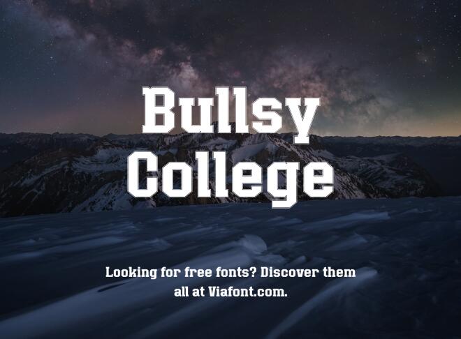 Bullsy College Font