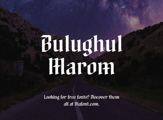 Bulughul Marom Font