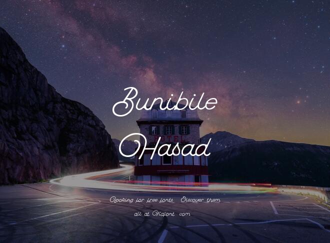 Bunibile Hasad Font