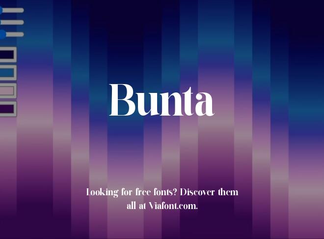 Bunta Font