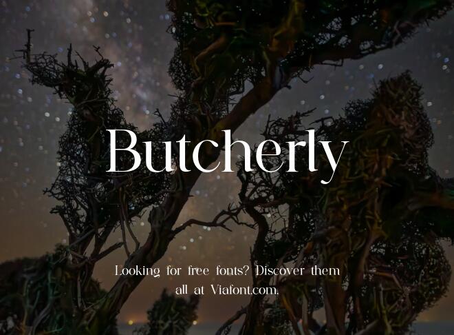 Butcherly Font