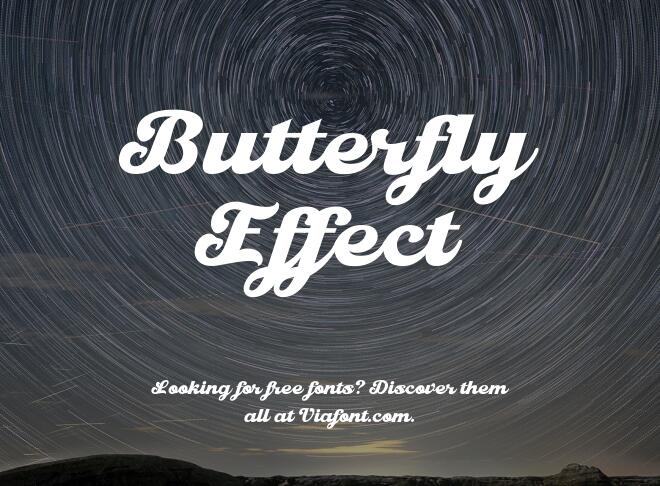 Butterfly Effect Font