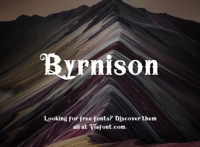 Byrnison Font