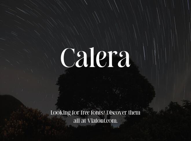 Calera Font