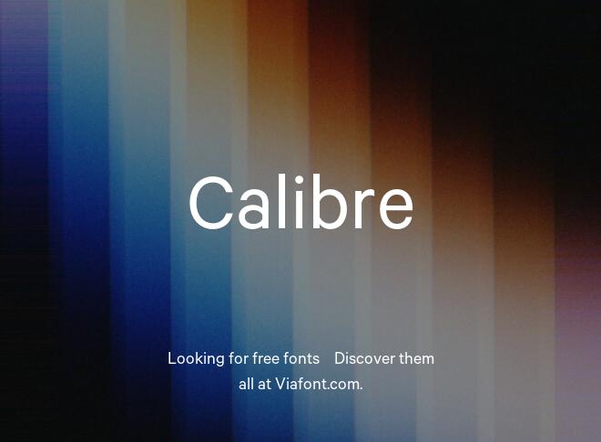 Calibre Font Family