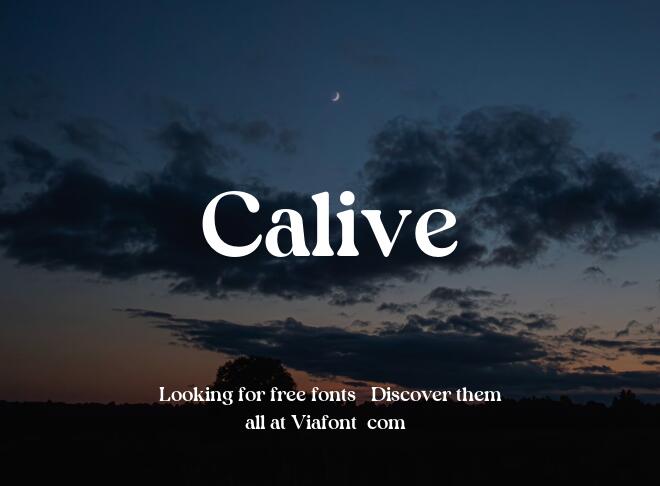 Calive Font