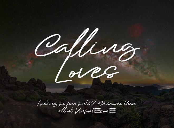 Calling Loves Font