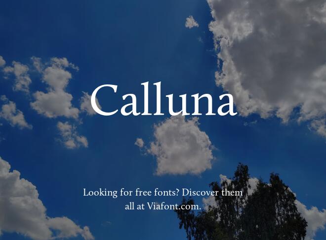 Calluna Font