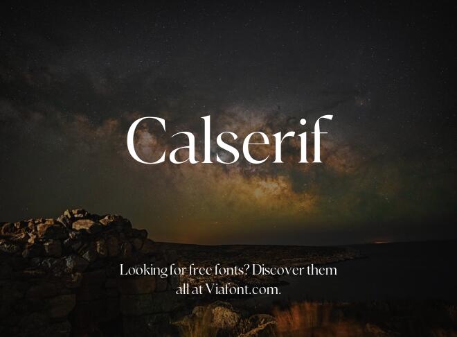 Calserif Font