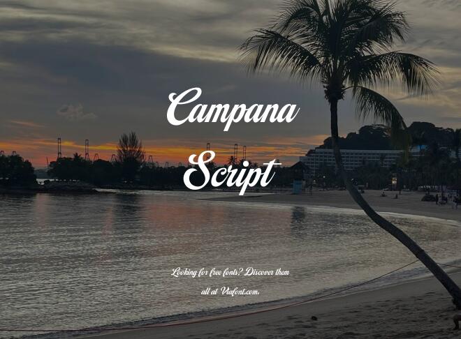 Campana Script Font