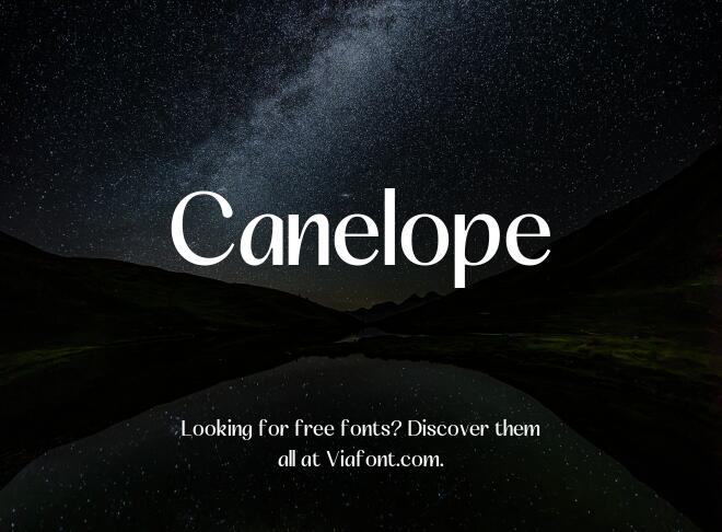 Canelope Font