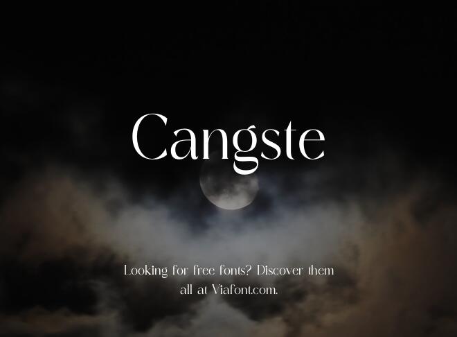 Cangste Font