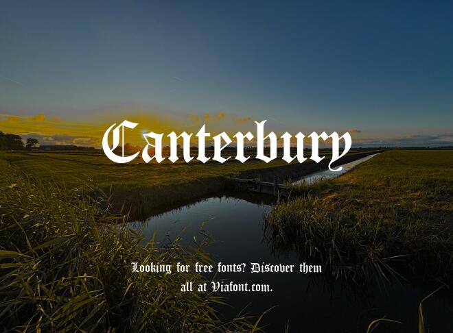 Canterbury Font