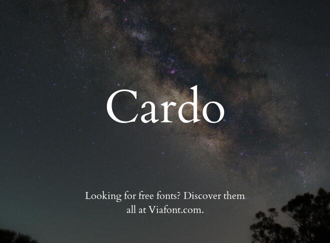 Cardo Font