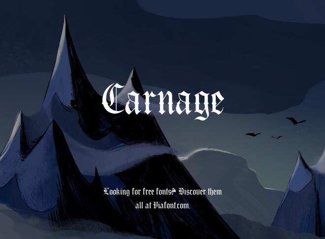 Carnage Font