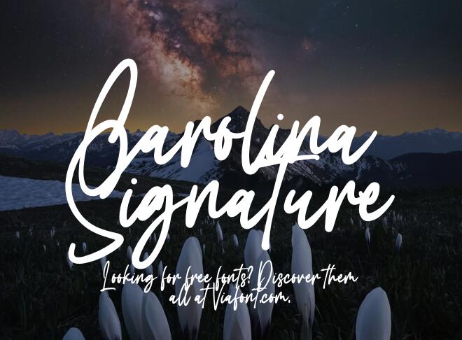 Carolina Signature Font