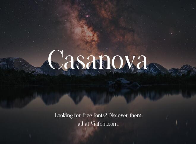 Casanova Font