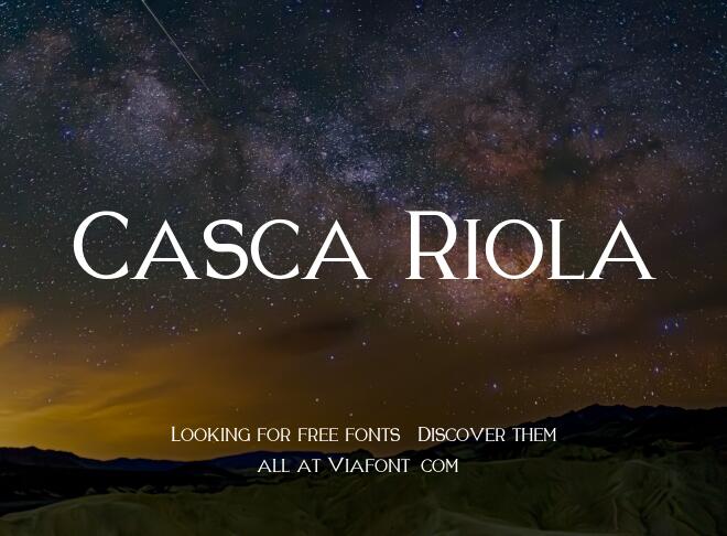 Casca Riola Font