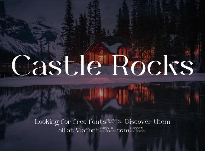 Castle Rocks Font