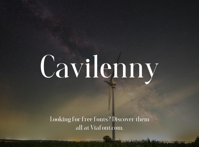 Cavilenny Font