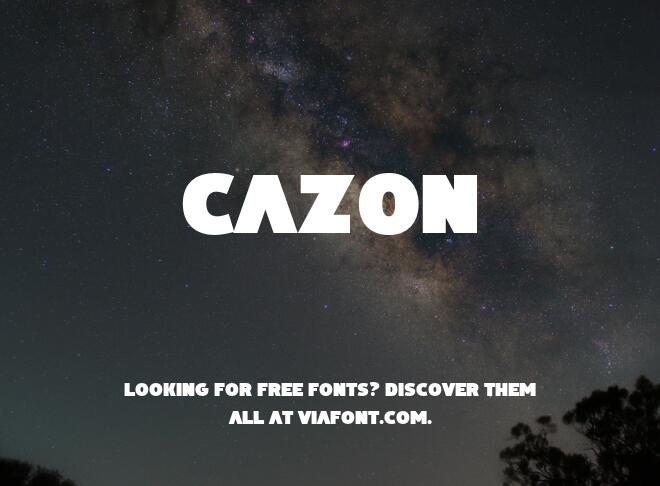 Cazon Font