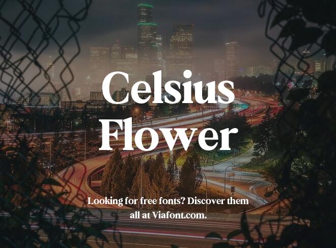 Celsius Flower Font