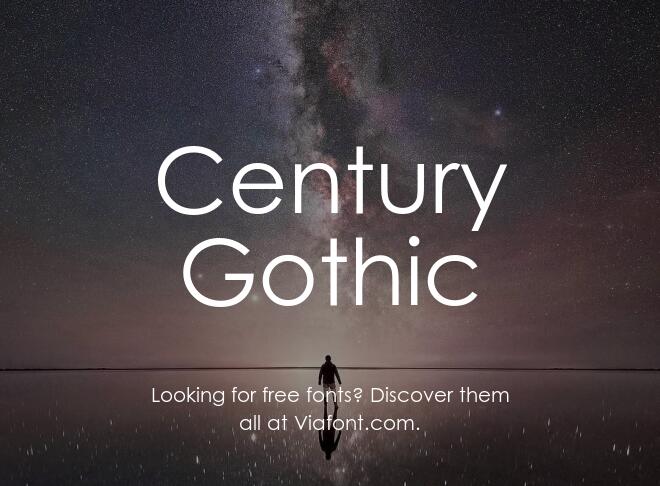Century Gothic Font