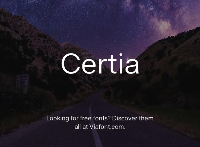 Certia Font