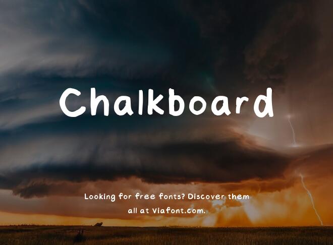 Chalkboard Font