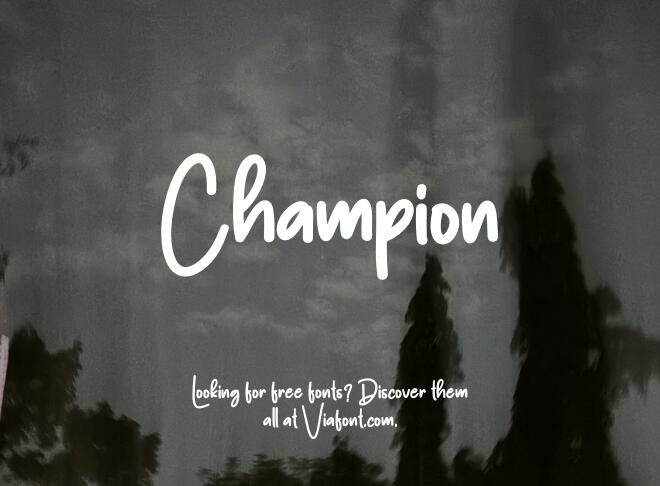 Champion Font