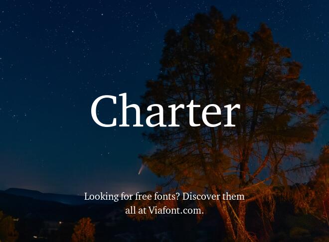 Charter Font