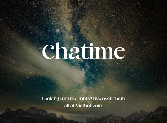 Chatime Font