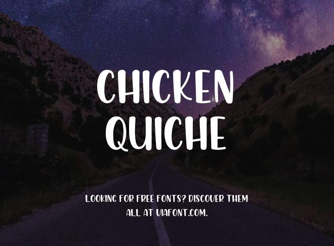 Chicken Quiche Font