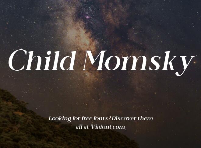 Child Momsky Font