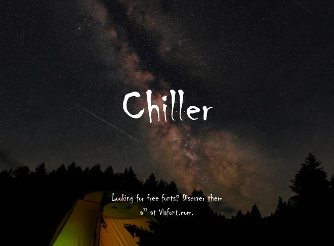 Chiller Font