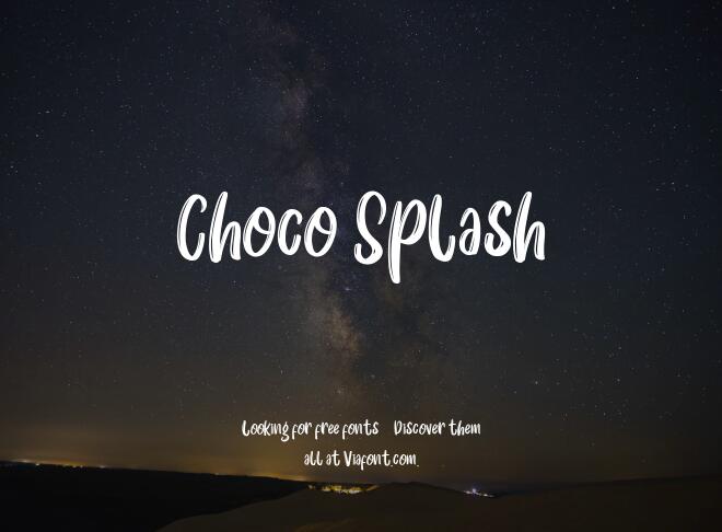 Choco Splash Font