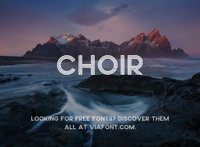 Choir Font