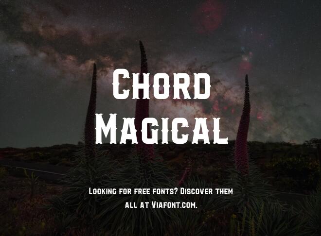 Chord Magical Font