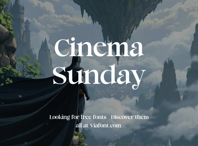 Cinema Sunday Font