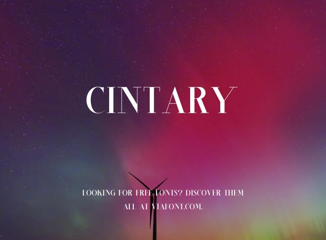 Cintary Font