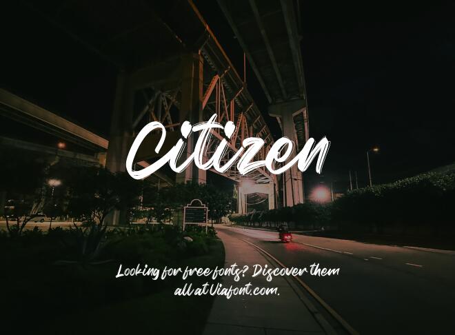 Citizen Font
